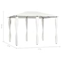 Miniatyrbillede 4 af 4: vidaXL med stolpeovertræk 3x4x2,6 m 160 g/m² cremefarvet
