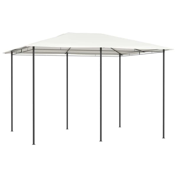 vidaXL Paviljong 3x4x2,6 m kremhvit 160 g/m²