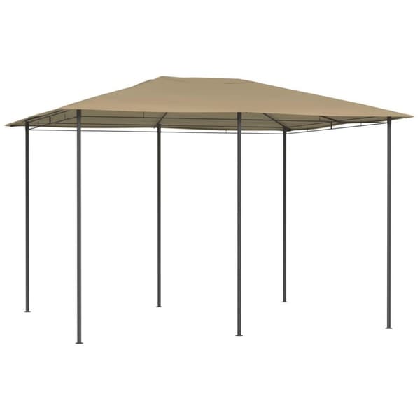vidaXL havepavillon 3x4x2,6 160 g/m² gråbrun