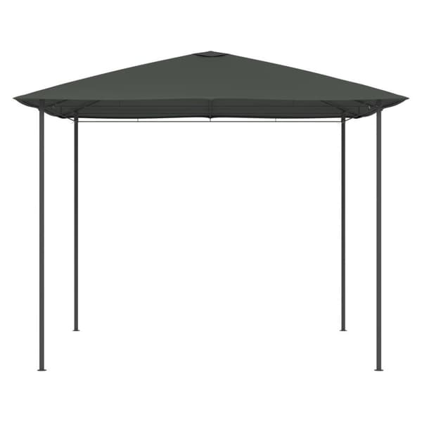 vidaXL pavillon 3x3x2,6 m 160 g/m² antracitgrå