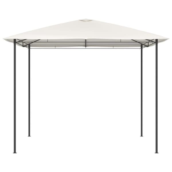 vidaXL pavillon 3x3x2,6 m 160 g/m² cremefarvet