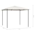 Miniatyrbillede 4 af 4: vidaXL pavillon 3x3x2,6 m 160 g/m² cremefarvet