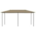 Miniatyrbilde 3 av 4: vidaXL Paviljong 2,98x5,3x2,59 m gråbrun 160 g/m²