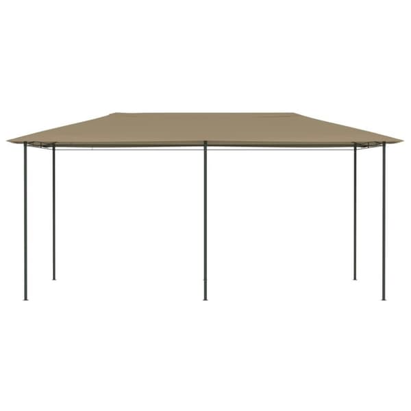 vidaXL Paviljong 2,98x5,3x2,59 m gråbrun 160 g/m²