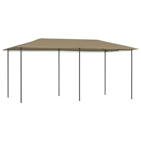 vidaXL Paviljong 2,98x5,3x2,59 m gråbrun 160 g/m²