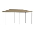 Miniatyrbilde 1 av 4: vidaXL Paviljong 2,98x5,3x2,59 m gråbrun 160 g/m²