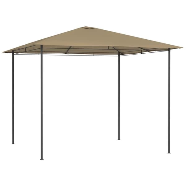 vidaXL Paviljong 3x3x2,6 m gråbrun 160 g/m²