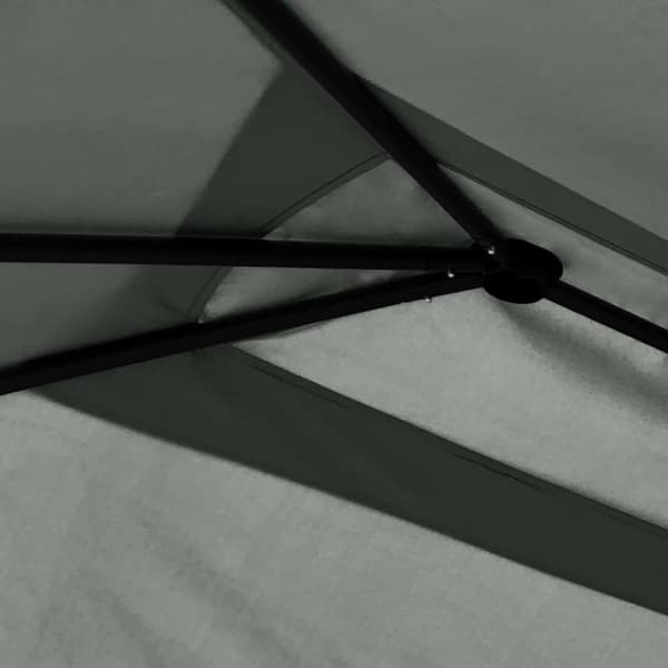 vidaXL Paviljong med stolpetrekk 3x4x2,6 m antrasitt 160 g/m²