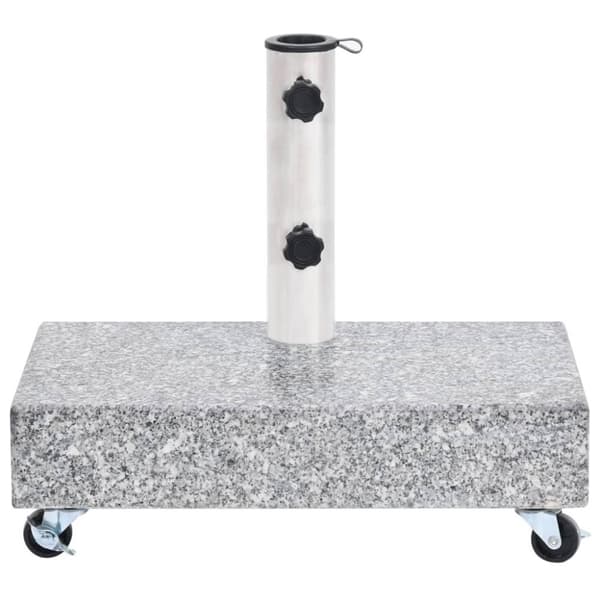 vidaXL Parasollfot lysegrå 45x25x8,3 cm granitt