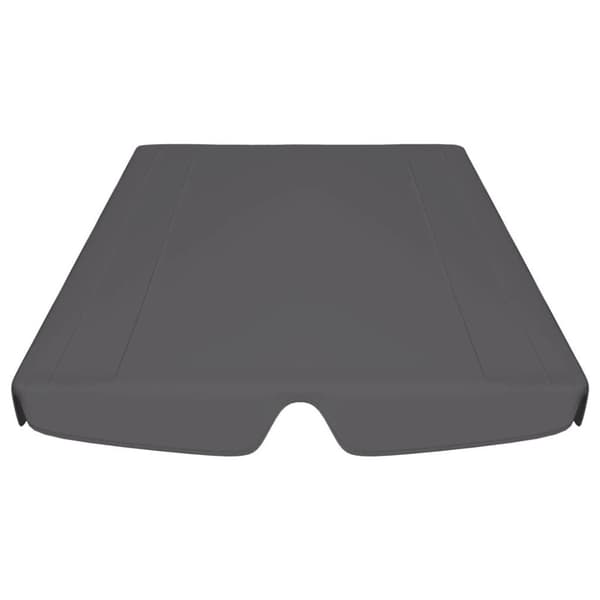vidaXL baldakin til havegynge 188/168x145/110 cm antracitgrå