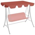 Miniatyrbillede 8 af 8: vidaXL baldakin til havegynge 150/130x105/70 cm terrakottafarvet