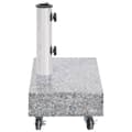 Miniatyrbillede 3 af 7: vidaXL parasolfod 45x25x8,3 cm granit lysegrå