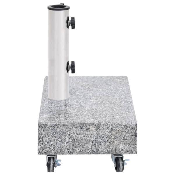 vidaXL parasolfod 45x25x8,3 cm granit lysegrå