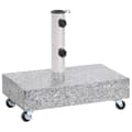 Miniatyrbillede 1 af 7: vidaXL parasolfod 45x25x8,3 cm granit lysegrå