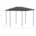 Miniatyrbillede 4 af 4: vidaXL pavillon 3x4x2,6 m 160 g/m² antracitgrå