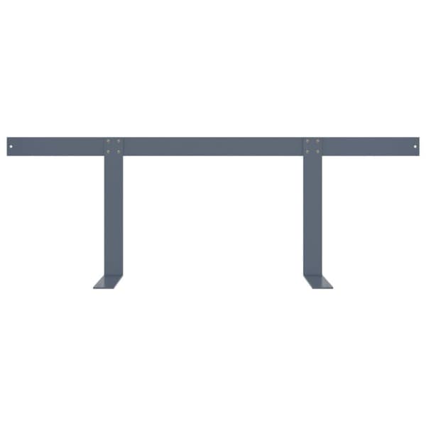 vidaXL ryglæn til pallesofa 110 cm jern lysegrå