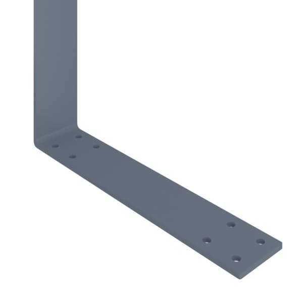 vidaXL ryglæn til pallesofa 110 cm jern lysegrå