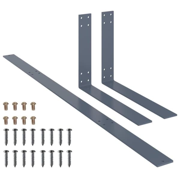 vidaXL ryglæn til pallesofa 110 cm jern lysegrå