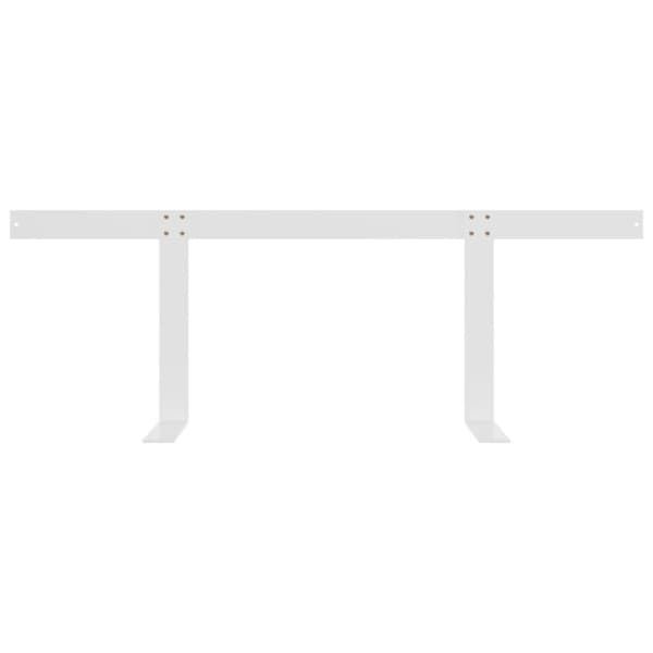 vidaXL Kuormalavasohvan selkänoja valkoinen 110 cm rauta
