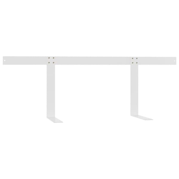 vidaXL Kuormalavasohvan selkänoja valkoinen 110 cm rauta