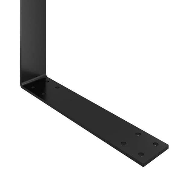 vidaXL Ryggstøtte til pallesofa svart 110 cm jern
