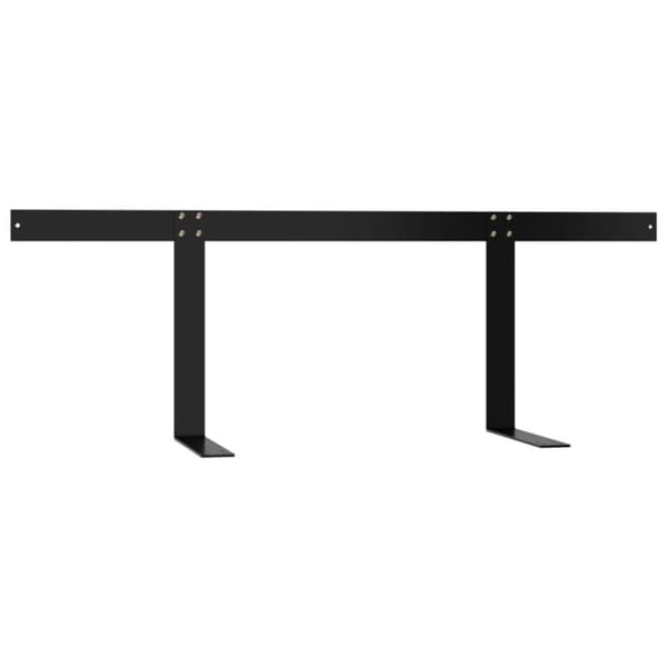 vidaXL Ryggstøtte til pallesofa svart 110 cm jern