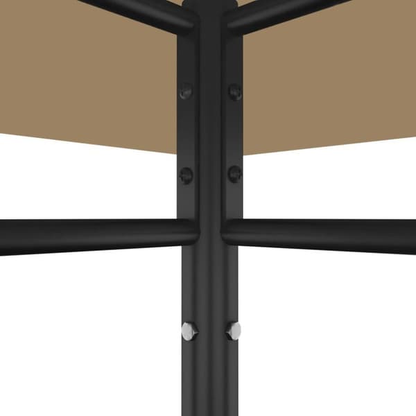 vidaXL Paviljong 3x3x2,7 m gråbrun 180 g/m²