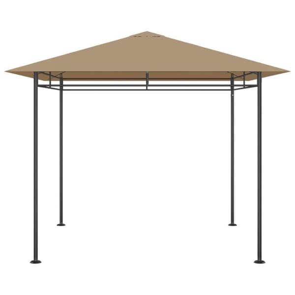 vidaXL Paviljong 3x3x2,7 m gråbrun 180 g/m²