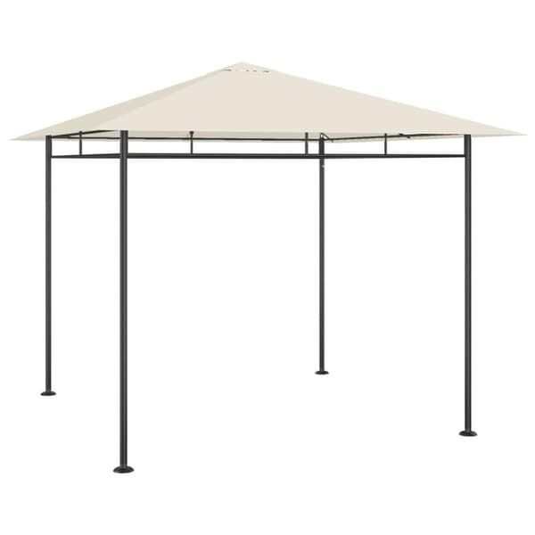 vidaXL Paviljong 3x3x2,7 m gråbrun 180 g/m²