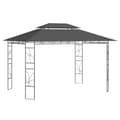 Miniatyrbillede 1 af 6: vidaXL pavillon 4x3x2,7 m 160 g/m² antracitgrå