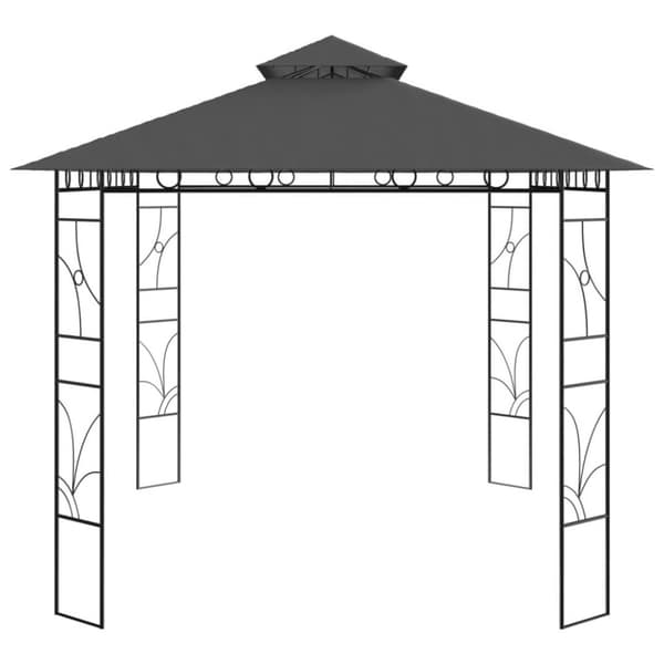 vidaXL Paviljong 4x3x2,7 m antrasitt 160 g/m²