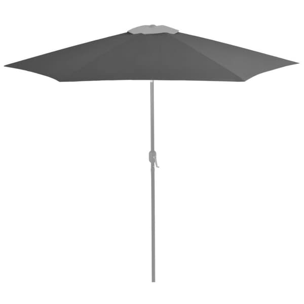 vidaXL udskiftningsdug til parasol 300 cm antracitgrå