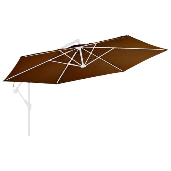 vidaXL Aurinkovarjon vaihtokangas terrakotta 350 cm