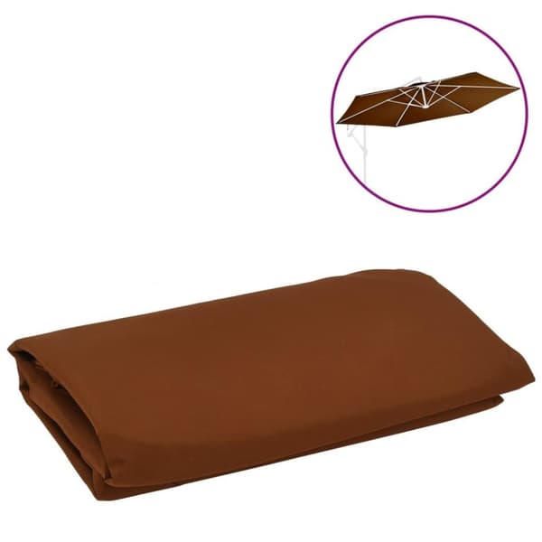vidaXL Reservtyg för frihängande parasoll terrakotta 350 cm
