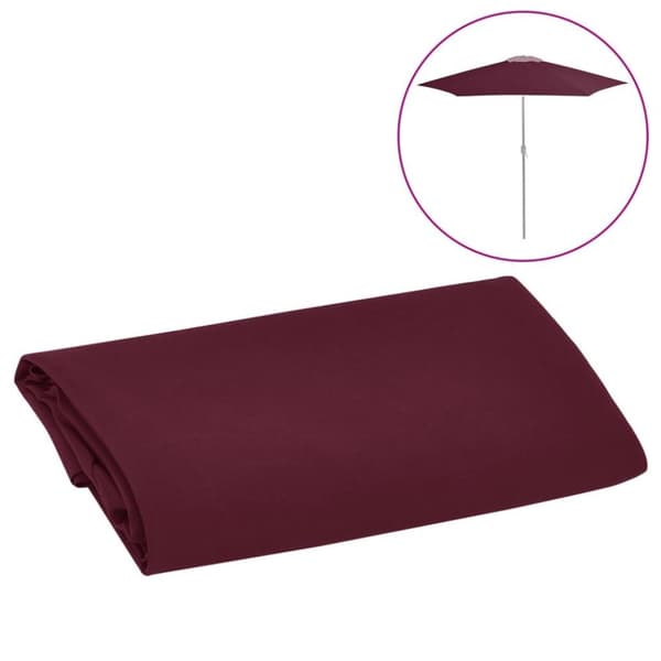 vidaXL Reservtyg för parasoll vinröd 300 cm