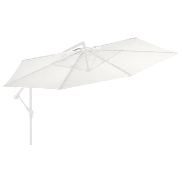 vidaXL parasoldug til hængeparasol 350 cm sandhvid