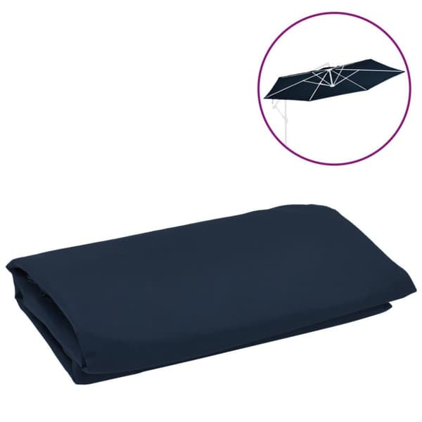 vidaXL Reservtyg för frihängande parasoll blå 350 cm