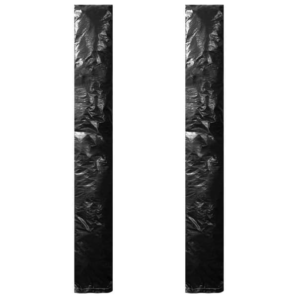 vidaXL Sateenvarjon suojukset 2 kpl vetoketjulla PE 250 cm