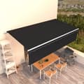 Miniatyrbilde 9 av 9: vidaXL Manuell uttrekkbar markise med rullegardin 6x3 m antrasitt