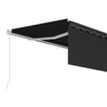 Miniatyrbilde 5 av 9: vidaXL Manuell uttrekkbar markise med rullegardin 4,5x3 m antrasitt