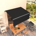 Miniatyrbillede 9 af 9: vidaXL foldemarkise med rullegardin 3,5x2,5 m manuel antracitgrå