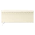 Miniatyrbilde 4 av 9: vidaXL Manuell uttrekkbar markise med rullegardin&LED 3x2,5 m kremhvit