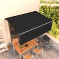 Miniatyrbild 9 av 9: vidaXL Manuell markis med rullgardin 4,5x3m antracit