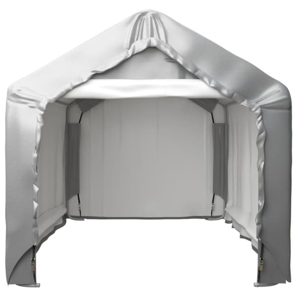 vidaXL opbevaringstelt 180x180 cm galvaniseret stål grå
