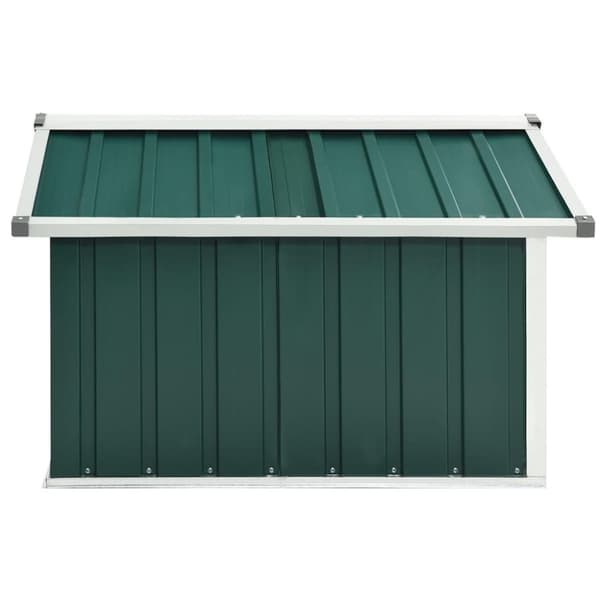 vidaXL garage til robotplæneklipper 92x97x63 cm galvaniseret stål grøn