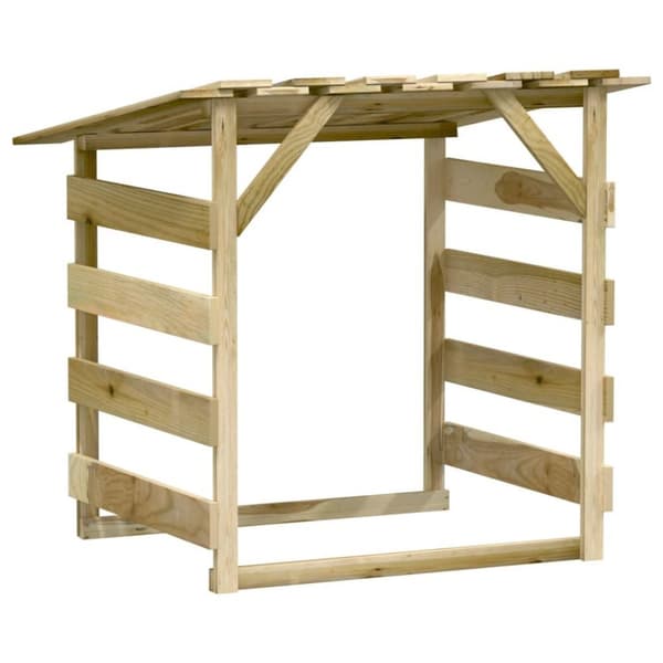 vidaXL Pergola med tak 100x90x100 cm impregnerad furu