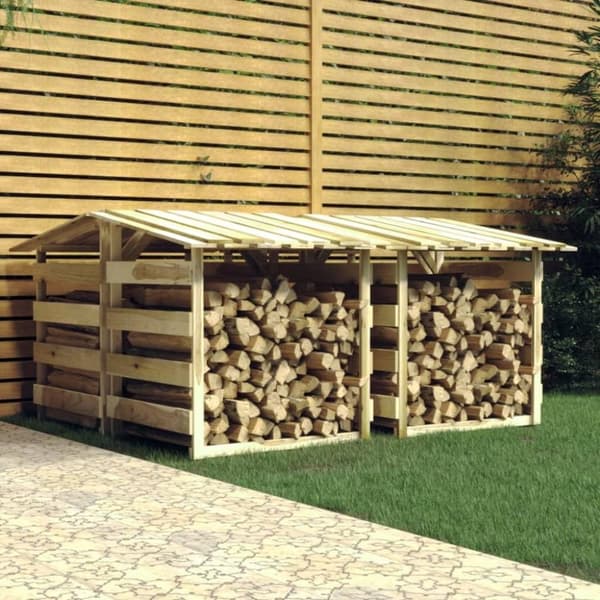 vidaXL Pergola med tak 4 delar 100x90x100 cm impregnerad furu