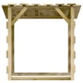 Miniatyrbild 4 av 10: vidaXL Pergola med tak 2 delar 100x90x100 cm impregnerad furu