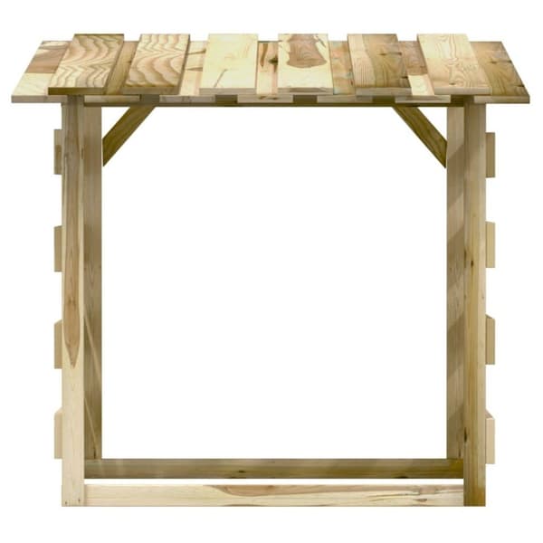vidaXL Pergola med tak 2 delar 100x90x100 cm impregnerad furu