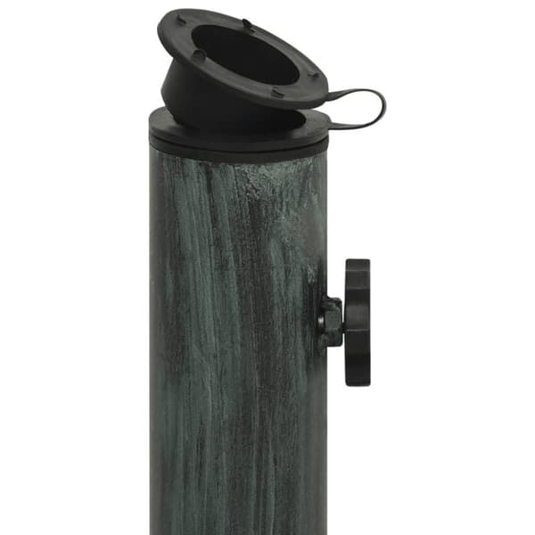 vidaXL Parasollbase grønn 44x44x31 cm støpejern